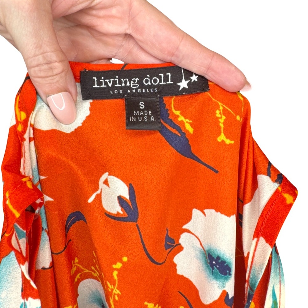 Floral Ruffled Tank Small - Picture 3 of 3